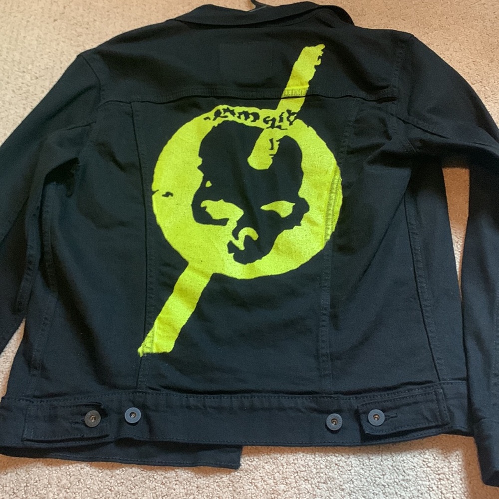 Levis Mens Underoath Band Black Jean Jacket (When We Were Young)